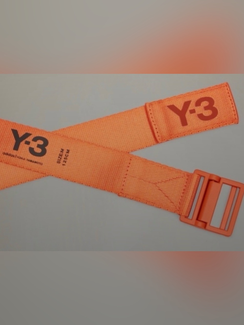 adidas Y-3 Orange Belt